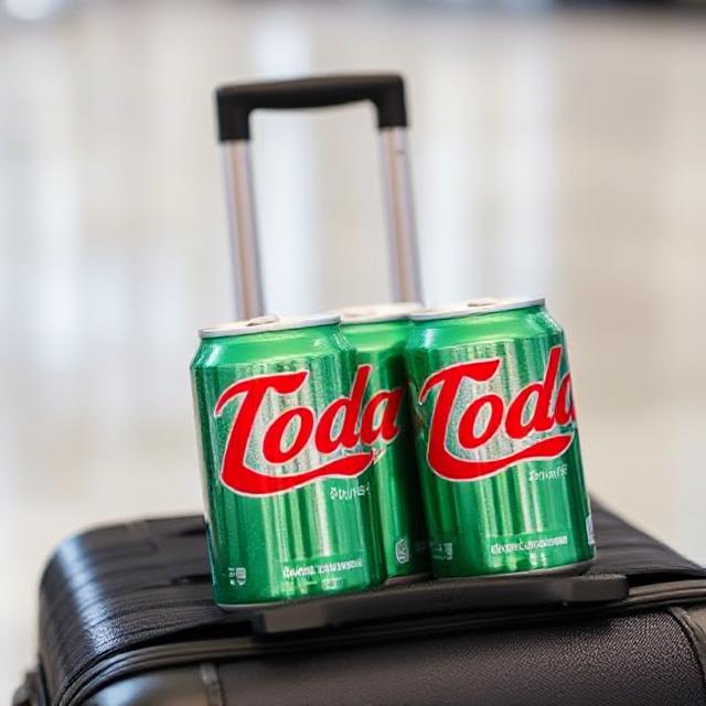 ソーダ缶をチェックされた荷物に詰めることができますか